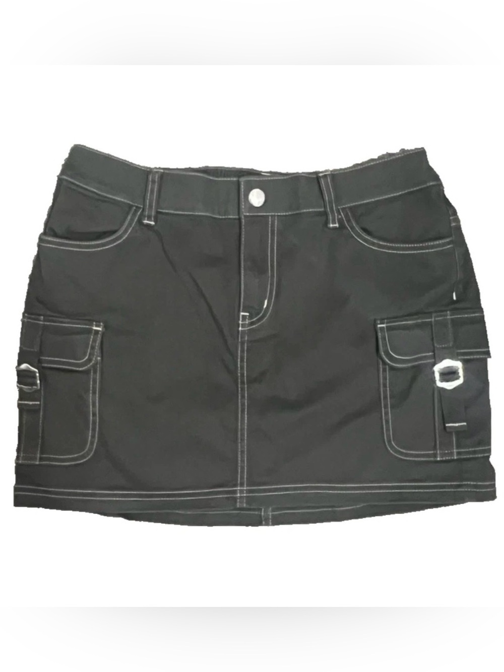 wild fable Olive Green Cargo Mini Skirt with Contrast Stitching Size 2 NWOT!